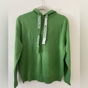 Green hoodie
